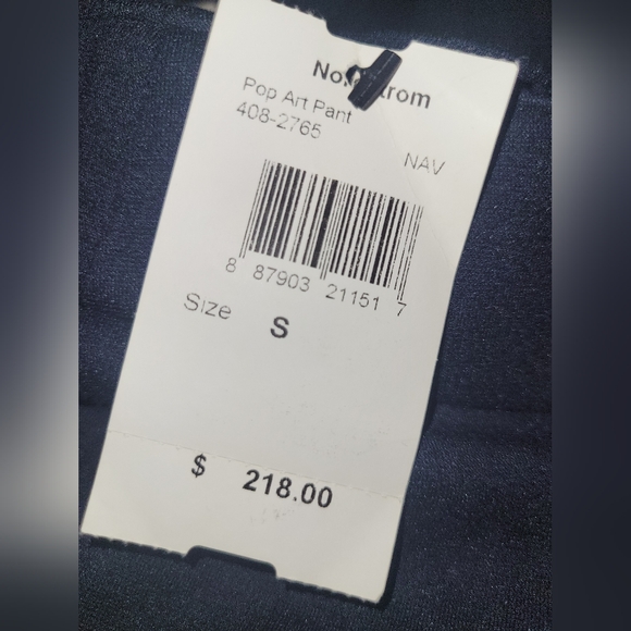 Woman's Bailey44 Sz S 'Pop Art'  Stretch Casual Trouser Pant In Navy NWT $218 - Picture 2 of 3